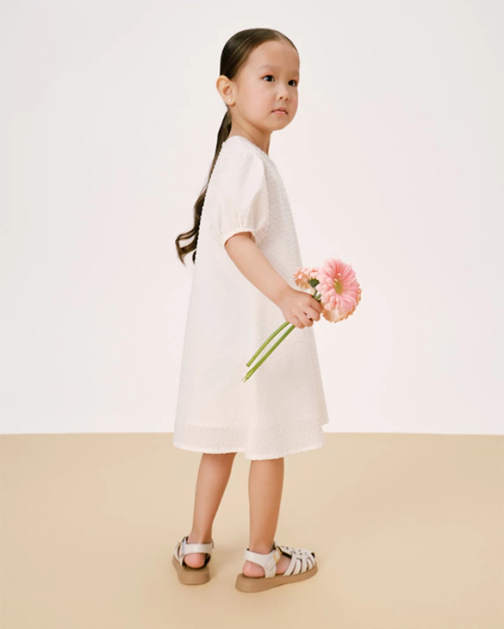 Платье для девочки Loomknits LT24-3409-016-104 Молочный