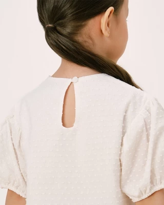 Платье для девочки Loomknits LT24-3409-016-80 Молочный