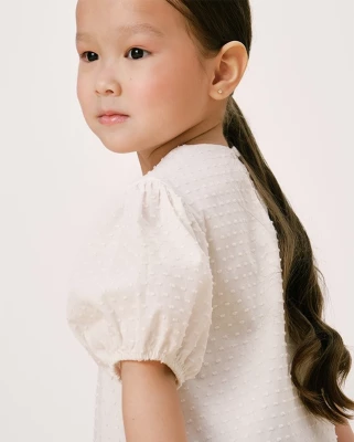 Платье для девочки Loomknits LT24-3409-016-80 Молочный