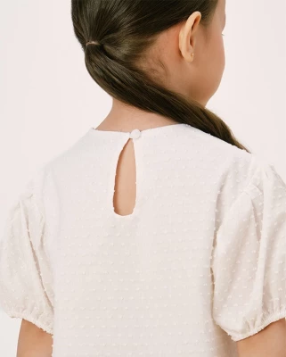 Платье для девочки Loomknits LT24-3409-016-98 Молочный