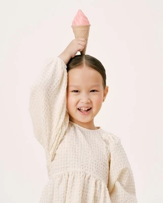 Платье для девочки Loomknits LT24-4109-016-104 Молочный