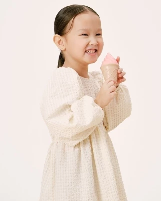 Платье для девочки Loomknits LT24-4109-016-110 Молочный