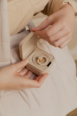 Контейнер для пустышки BIBS Liberty - Eloise - Blush