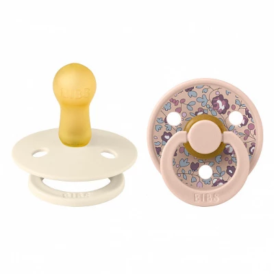 Набор пустышек латексных BIBS Liberty Colour, 2 шт. - Eloise - Blush, 6+ мес.