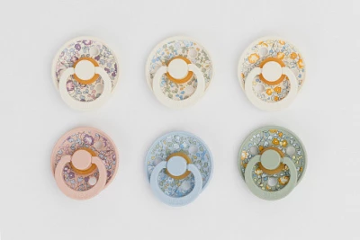 Набор пустышек латексных BIBS Liberty Colour, 2 шт. - Eloise - Blush, 6+ мес.