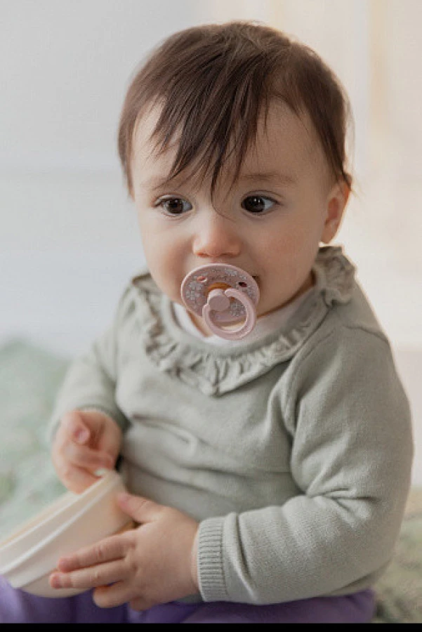 Набор пустышек латексных BIBS Liberty Colour Anatomical, 2 шт. - Capel - Blush/Dark Oak, 0+ мес.