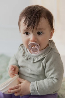 Набор пустышек латексных BIBS Liberty Colour Symmetrical, 2 шт. - Capel - Blush/Dark Oak, 6+ мес.