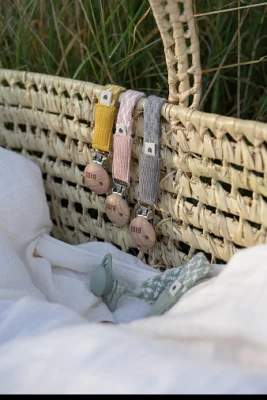 Держатель для пустышки BIBS - Cloud/Iron