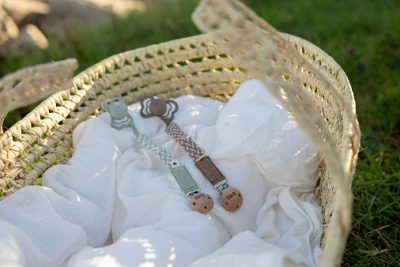 Держатель для пустышки BIBS - Dark Oak/Vanilla