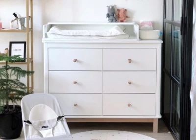 Комод Classic 6 ящиков (белый)