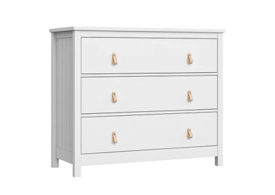 Комод Wood 3 ящика (белый)
