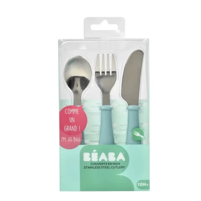 Набор детский- ложка, вилка, нож 12+ Beaba
