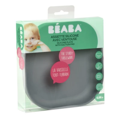 Тарелка из силикона SILICONE SUCTION PLATE Beaba