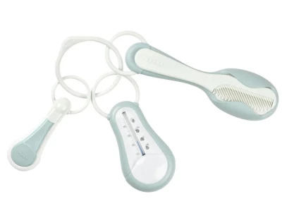 Beaba Набор: щипчики для ногтей, термометр, расческа с щеткой