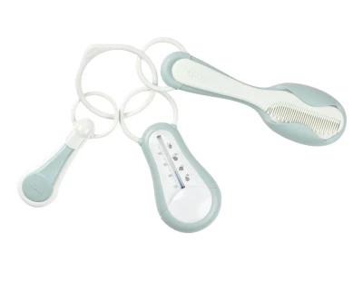 Beaba Набор: щипчики для ногтей, термометр, расческа с щеткой