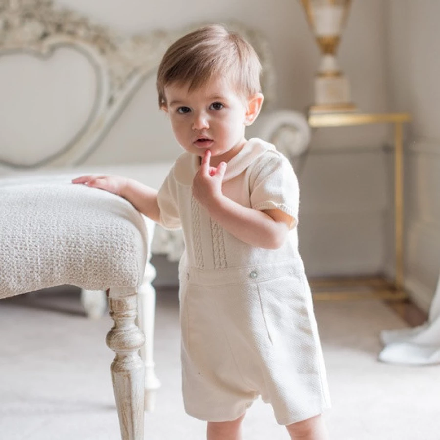 NaturaPura Песочник с рисунком "косы"