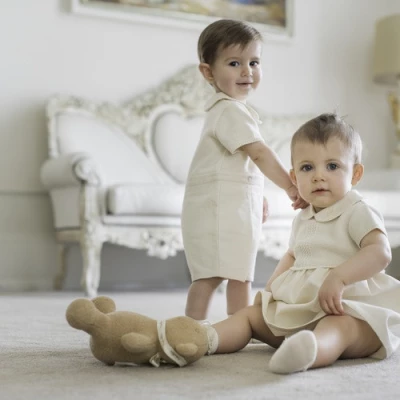 NaturaPura Песочник с рисунком "косы"