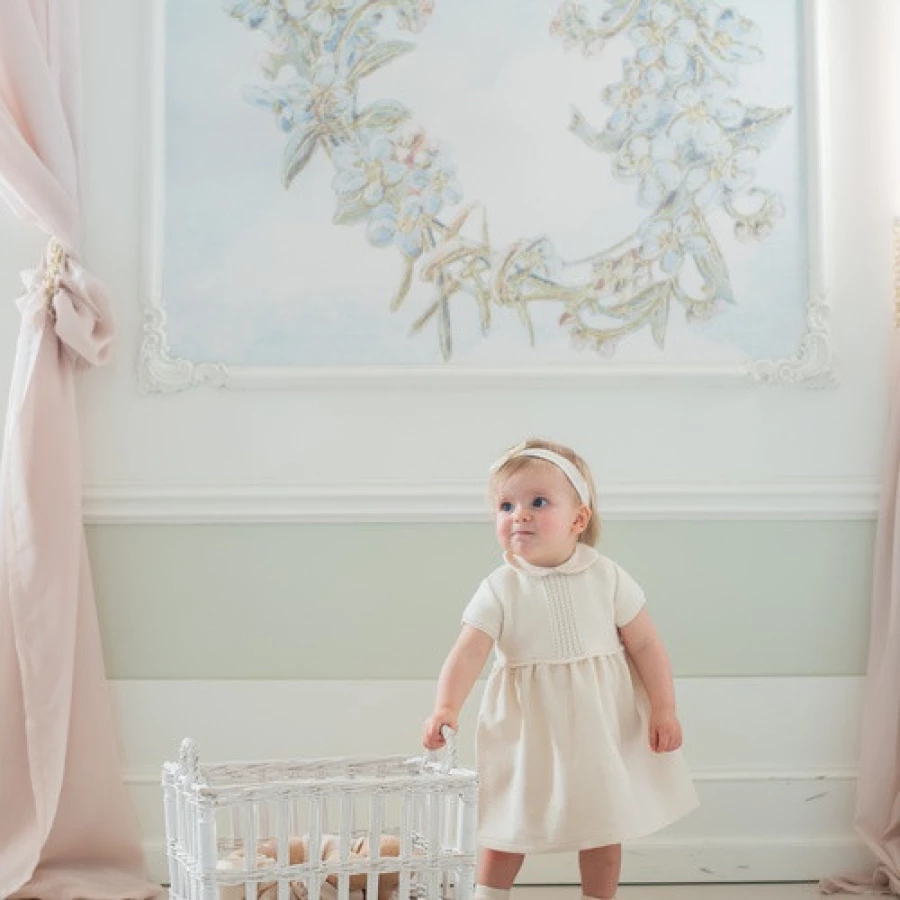 NaturaPura Платье с вязан-м верхом