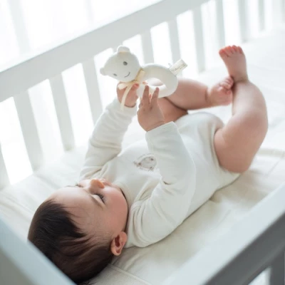 NaturaPura Игрушка Погремушка МИШКА