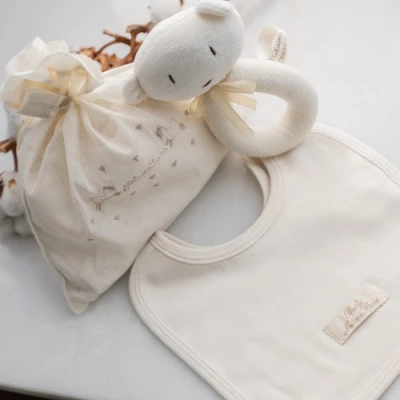 NaturaPura Игрушка Погремушка МИШКА