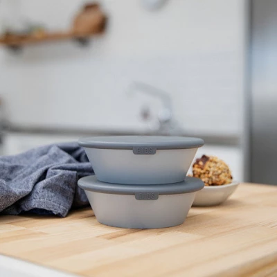 Набор тарелок с крышкой BIBS Dinner Set, 2 шт. - Cloud