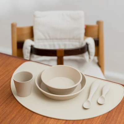 Набор тарелок с крышкой BIBS Dinner Set, 2 шт. - Vanilla