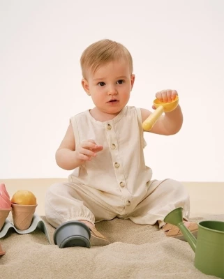 Комбинезон детский Loomknits LT24-1109-002-68 Бежевый