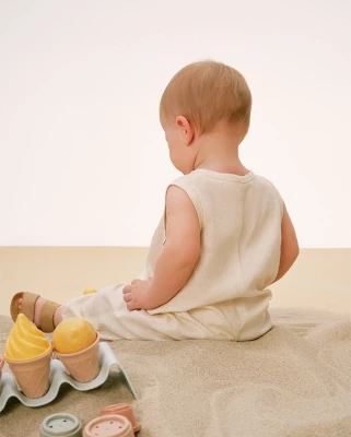 Комбинезон детский Loomknits LT24-1109-002-68 Бежевый