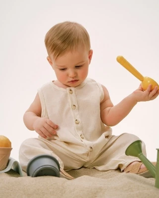 Комбинезон детский Loomknits LT24-1109-002-68 Бежевый