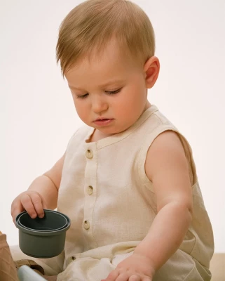 Комбинезон детский Loomknits LT24-1109-002-68 Бежевый