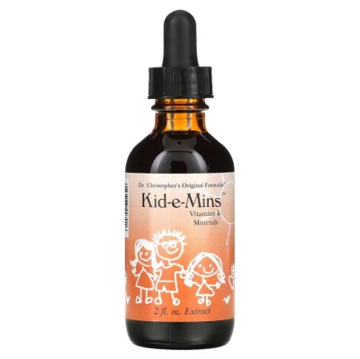 Christopher's Original Formulas, Kid-e-Mins, витамины и минералы, 2 жидких унции