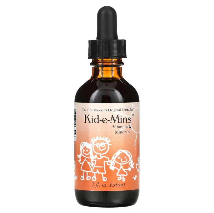 Christopher's Original Formulas, Kid-e-Mins, витамины и минералы, 2 жидких унции