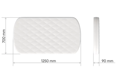 Матрас для кроватки Classic форплит 9 см