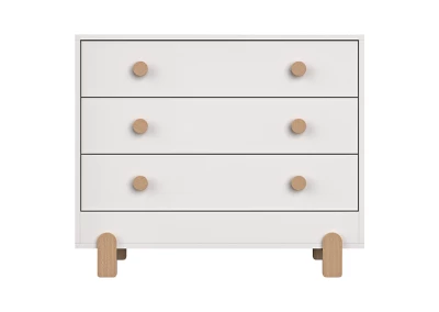 Комод Ice-cream 3 ящика (белый)