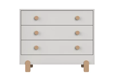 Комод Ice-cream 3 ящика (светло-серый)