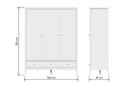 Шкаф Elit 3-х створчатый (белый)