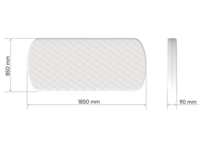 Матрас латекс/eco-foam 12 см (85*185 см)