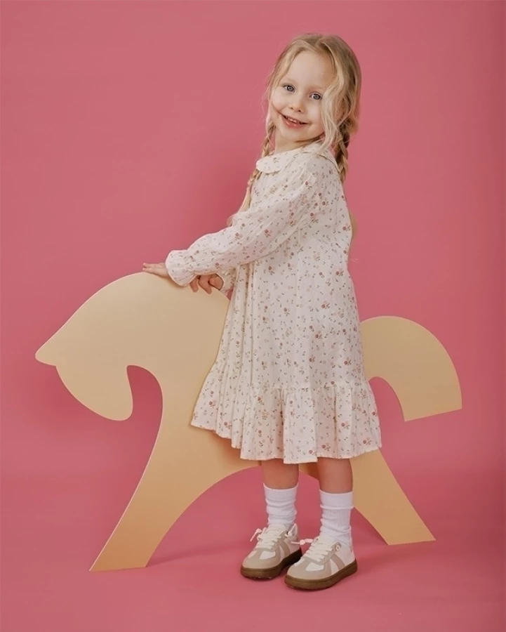 Платье для девочки Loomknits LT24-3411-016-86 Молочный