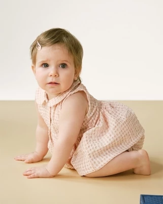 Комплект платье с блумерами Loomknits LT24-1803-025-62 Розовый