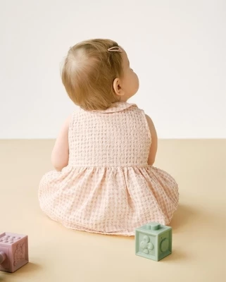 Комплект платье с блумерами Loomknits LT24-1803-025-80 Розовый