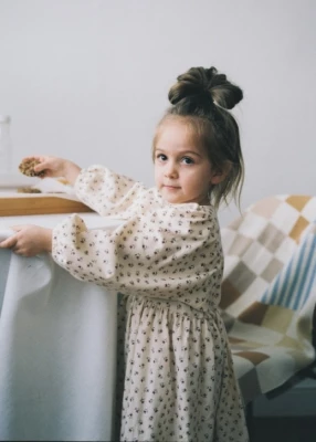 Платье для девочки Loomknits LT24-3401-016-104 Молочный